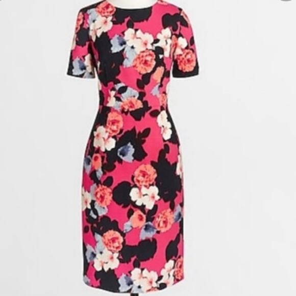 J. Crew Bold Floral Peony Print Dress size 0 - Picture 1 of 8